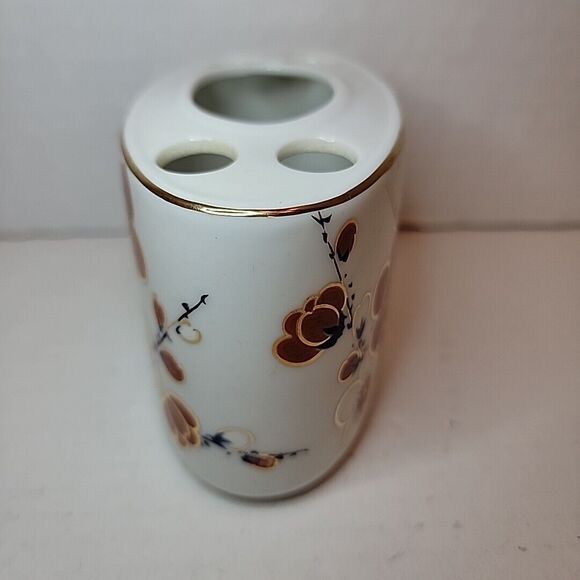 Vintage Porcelain Toothbrush & Paste Holder Japan - Picture 3 of 7